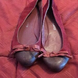 Franco Sarto Suede/Leather Flats